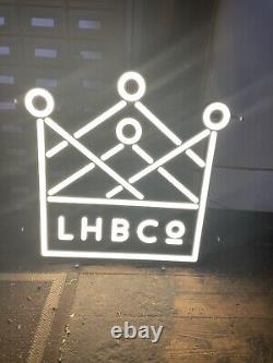 Lord Hobo Beer Art LED Sign Bar Light New Box Unused Mint Rare Woburn MA Logo
