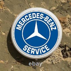 Mercedes Benz Led Light Sign Logo Garage Vintage Badge Automobilia Sls Amg Truck