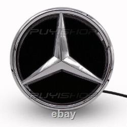 Mirror Car Front Emblem Logo DRL Light For Mercedes Benz W213 E Class 2016-2020
