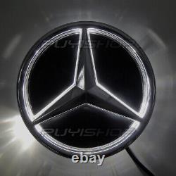 Mirror Car Front Emblem Logo DRL Light For Mercedes Benz W213 E Class 2016-2020