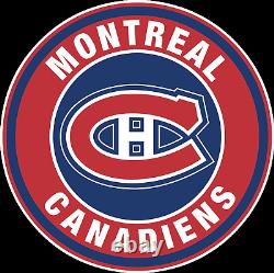 Montreal Canadiens Round Logo LED 3D Neon Sign Light Lamp 16x16