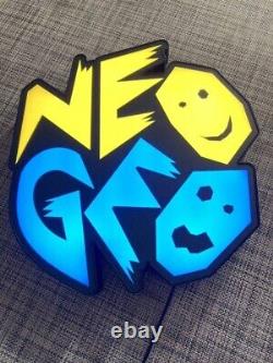 Neo Geo Logo Led Wall Hanging Snk Aes Mvs Rarity Arcade Light Featured Item JP