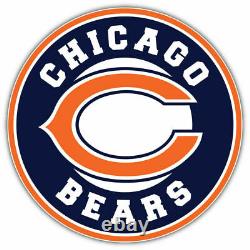 New Chicago Bears Retro Round Logo LED 3D Neon Sign Light Lamp 16x16