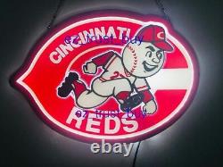 New Cincinnati Reds Logo 3D LED 20 Neon Light Sign Bar Lamp Display Wall Decor