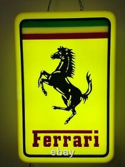 New Ferrari Logo AUTO CAR DEALER 3D Routed Carved LED LIGHT BOX BEER BAR SIGN