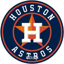 New Houston Astros Round Logo LED 3D Neon Sign Light Lamp 16x16