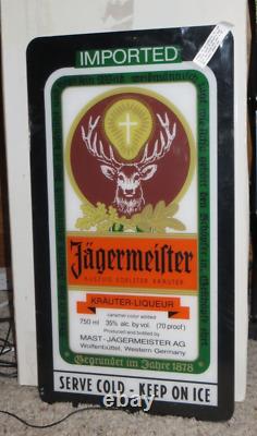 New Imported Jagermeister Led Sign-lighted-german-bar-man Cave-shots-deer Logo