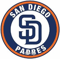 New San Diego Padres Decor Round Logo LED 3D Neon Sign Light Lamp 16x16
