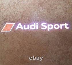 Original Audi Sport LED entry-level lights entrance lighting door logo lights