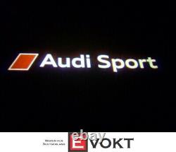 Original Audi Sport Logo Entrance lights Led Projector Door Light Set New