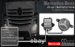 RC4WD VVV-C0149 LED Light Strobe Logo Mercedes Benz Actros Tractor 114 Tamiya