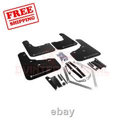 Rally Armor UR Black Mud Flap with Silver Logo for Ford Fiesta ST hatch 2013-18