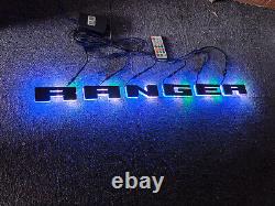 Ranger LED Front Grille Light 6PCS Illuminate Chasing LED Letter Custom LED Logo