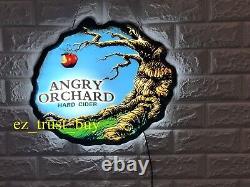 Rare New Angry Orchard Hard Cider Beer Logo Bar LED 3D Light Lamp Neon Sign 17