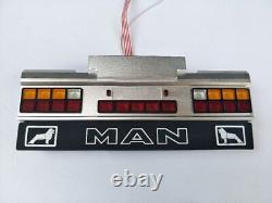 Rear Bumper LED Tail Light System Metal CNC For 1/14 Tamiya RC Truck SCANIA 770S