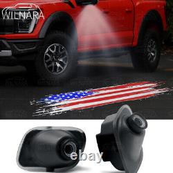 Rearview Mirror Puddle LED Light Shadow Projector Logo For Ford F150 2015-2020