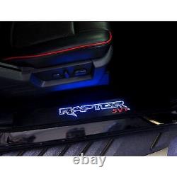 Recon Illuminated Black Front Door Sills with Raptor Logo For 10 14 Ford F-150