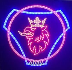 SCANIA TRUCK / LORRY LED LOGO LIGHT BOARD CABIN LED SIGN 50x50cm + FREE DIMMER