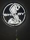 SHELBY LED WALL LIGHT SIGN LOGO POWDER COATED 20x20 MADE IN USA, STEEL
