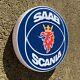 Saab Scania Led Wall Light Sign Logo Garage Automobilia Vabis Truck Car 9000