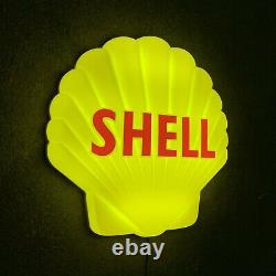 Shell Clam Logo Led Light Box Advertising Sign Garage Petrol Automobilia Oil