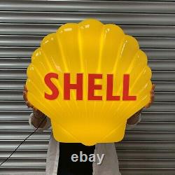 Shell Clam Logo Led Light Box Advertising Sign Garage Petrol Automobilia Oil
