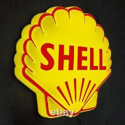 Shell Clam Logo Led Light Box Advertising Sign Garage Petrol Gasoline Gas Oil