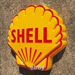 Shell Clam Logo Led Light Box Advertising Sign Garage Petrol Gasoline Gas Oil