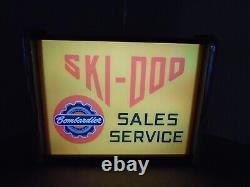Ski-Doo Sales Service old logo LED Display light sign box