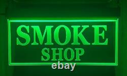 Smoke Shop LED Signs Neon Light E-CIGS 10x20 Large Look Clean Color Changing