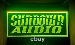 Sundown Audio LED Signs Logo Sound Lighted Speaker Car Garage Sign Neon Light