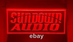 Sundown Audio LED Signs Logo Sound Lighted Speaker Car Garage Sign Neon Light