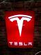Tesla Roadster Model 3/S/X/Y Logo AUTO CAR DEALER 3D Carved LED LIGHT BOX SIGN