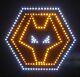 VOLVES FC TRUCK LED LOGO LIGHT BOARD CABIN LED PLATE 50 x 50cm + FREE DIMMER