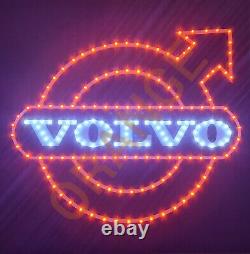 VOLVO TRUCK / LORRY LED LOGO LIGHT orange CABIN LED SIGN 50x50cm + FREE DIMMER