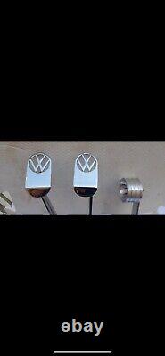 VW Bug Beetle Chrome Pedal Assembly With VW logo