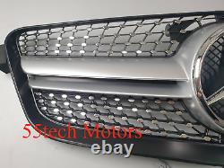 W212 Grille Mercedes illuminated LED light emblem E350 Grill E550 E63 logo AMG