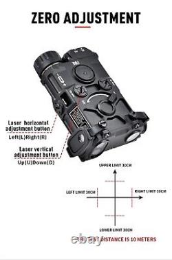 WADSN ET OGL Laser IR Pointer / LED Flashlight Aiming Device (Aluminium) BLACK