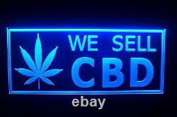 We Sell CBD Sold Here LED Signs Oil Shop Open Windows Neon Light Welcome Sign